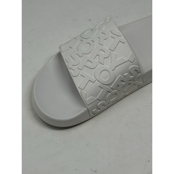 Tory Burch slide embossed logo flip-flops 9 - Picture 5 of 6